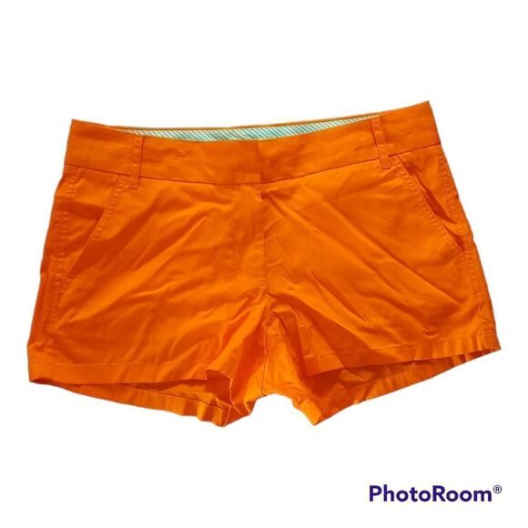 J. Crew Orange Chino Shorts - Picture 1 of 5